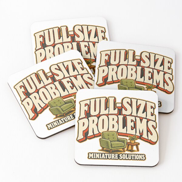 Item preview, Full-Size Problems Miniature Solutions – Funny Miniature Maker designed and sold by Golden Era Studio.