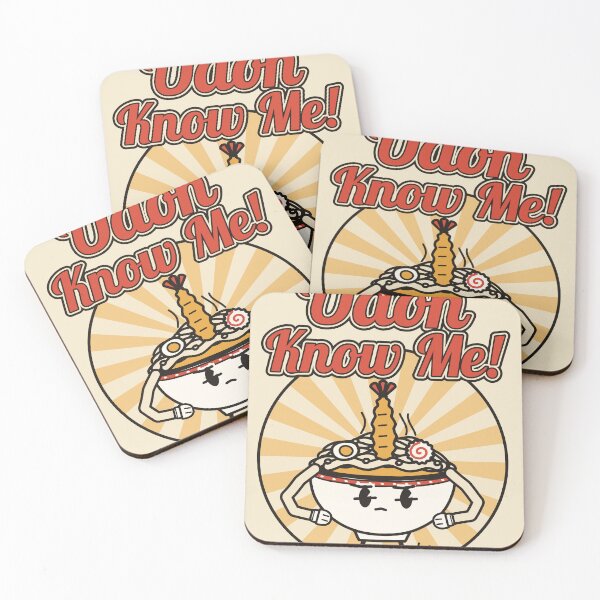 Item preview, Udon Know Me Retro Cartoon Noodle Bowl Funny Pun designed and sold by somebasic.