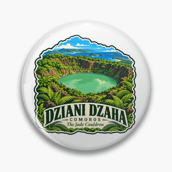 Item preview, Dziani Dzaha Comoros The Jade Cauldron Travel Destination Visitor Souvenir designed and sold by Simsimah26Parks.