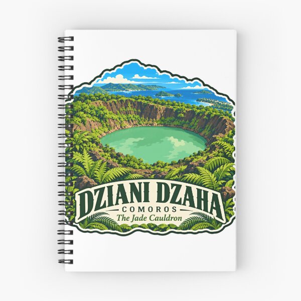 Item preview, Dziani Dzaha Comoros The Jade Cauldron Travel Destination Visitor Souvenir designed and sold by Simsimah26Parks.