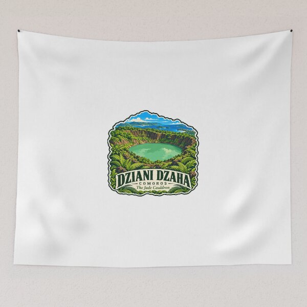 Item preview, Dziani Dzaha Comoros The Jade Cauldron Travel Destination Visitor Souvenir designed and sold by Simsimah26Parks.