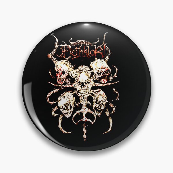 Item preview, Rib And Head Skull Death Metal designed and sold by ShadeFall.