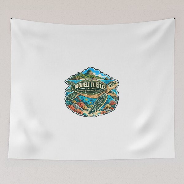Item preview, Moheli Turtles Comoros Sanctuary Of The Gentle Swimmers | Sea Turtle Conservation Travel Souvenir designed and sold by Simsimah26Parks.