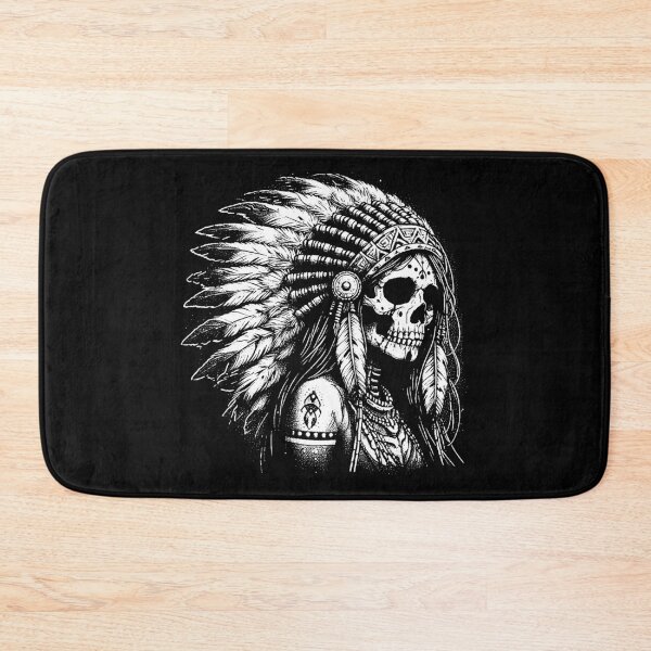 Item preview, Dark Art American Indian Skull Girl Warriors Native Indigenous designed and sold by MORSPECTIVE.