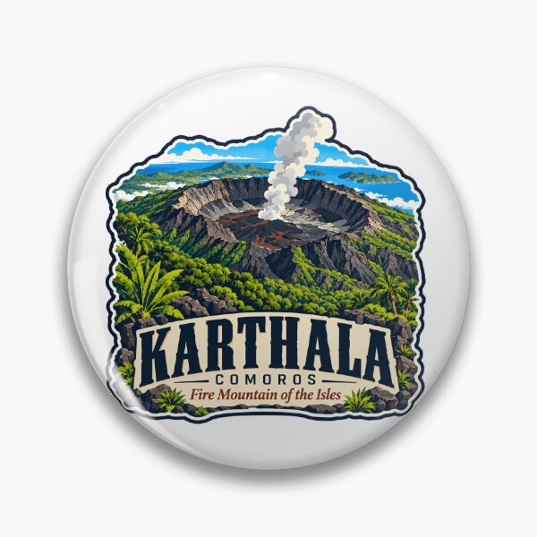 Item preview, Karthala Comoros Fire Mountain Of The Isles Volcano Island Explorer Travel Geography designed and sold by Simsimah26Parks.