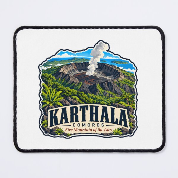 Item preview, Karthala Comoros Fire Mountain Of The Isles Volcano Island Explorer Travel Geography designed and sold by Simsimah26Parks.