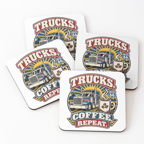 Item preview, Trucks Coffee Repeat Trucker designed and sold by RAS-77.