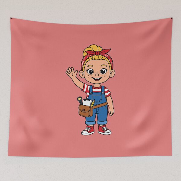 Item preview, Avery Waving With Her Toolbelt designed and sold by averystoolbelt.
