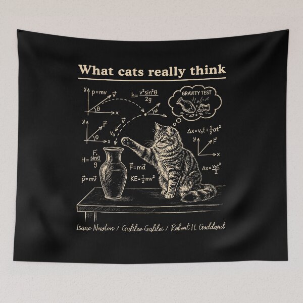 Item preview, What Cats Really Think Science Cat designed and sold by studio-ssaam.