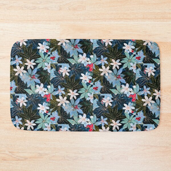 Item preview, Batik Eclectic Indigo Abstract Midnight Botanical   designed and sold by scicilysimonee.