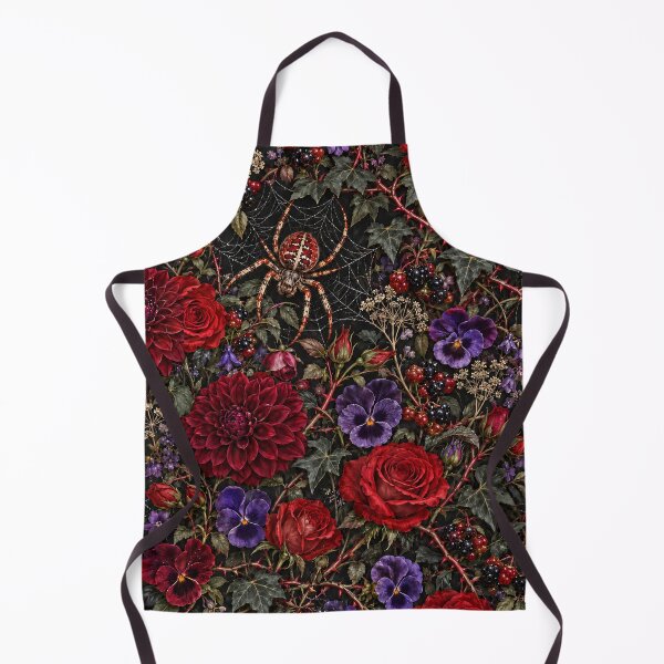 Item preview, Dark Academia - Victorian Spider Garden, Seamless Gothic Floral Pattern designed and sold by Lichtisign.
