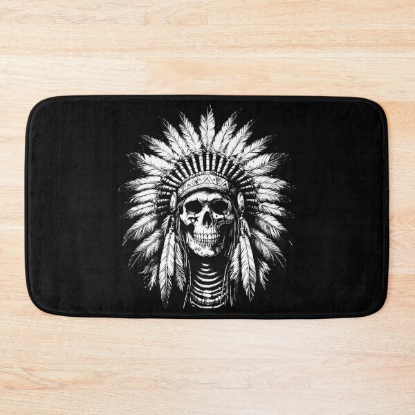 Item preview, Dark Art Indian American Skull Warrior designed and sold by MORSPECTIVE.