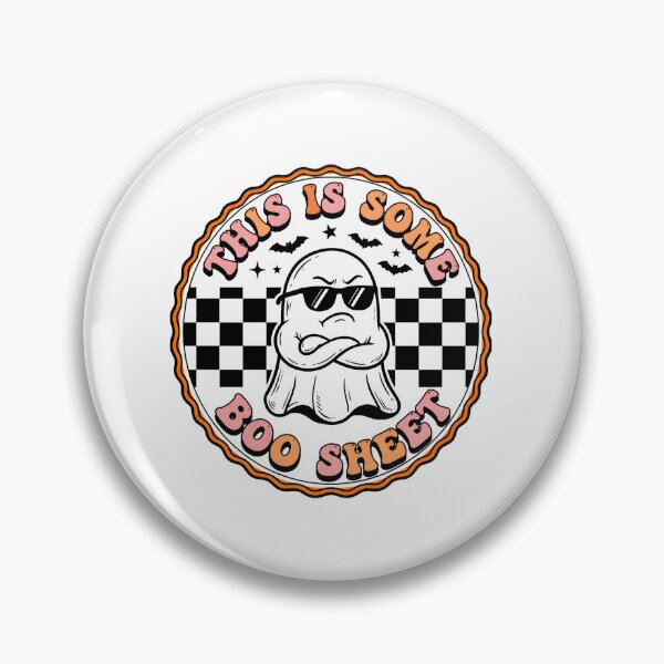 Item preview, Retro Ghost Boo Sheet Halloween Humor designed and sold by Dmo3HarkoArt.