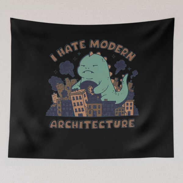 Item preview, Cute Dinosaur Eating City Funny Architecture Humor Art designed and sold by DreamPetal.