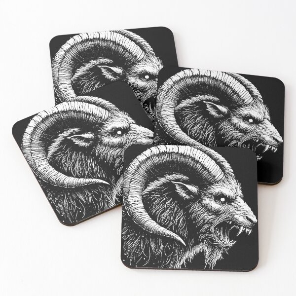 Item preview, Dark Art Capricorn Goat Zodiac Head Baphomet Occult Tattoo designed and sold by MORSPECTIVE.
