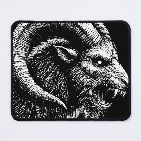 Item preview, Dark Art Capricorn Goat Zodiac Head Baphomet Occult Tattoo designed and sold by MORSPECTIVE.