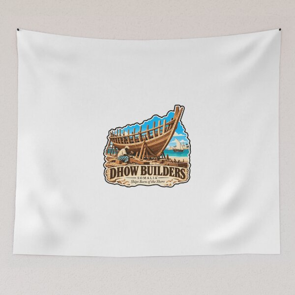 Item preview, Dhow Builders Somalia Ships Born Of The Shore Traditional Boat Building Craftsman Heritage designed and sold by Simsimah26Parks.