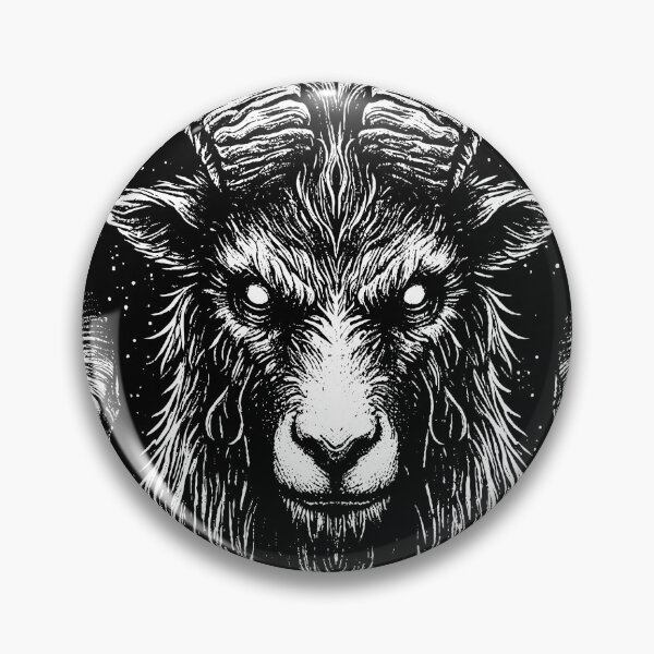 Item preview, Dark Art Capricorn Goat Zodiac Head Baphomet designed and sold by MORSPECTIVE.