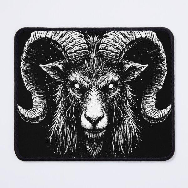 Item preview, Dark Art Capricorn Goat Zodiac Head Baphomet designed and sold by MORSPECTIVE.