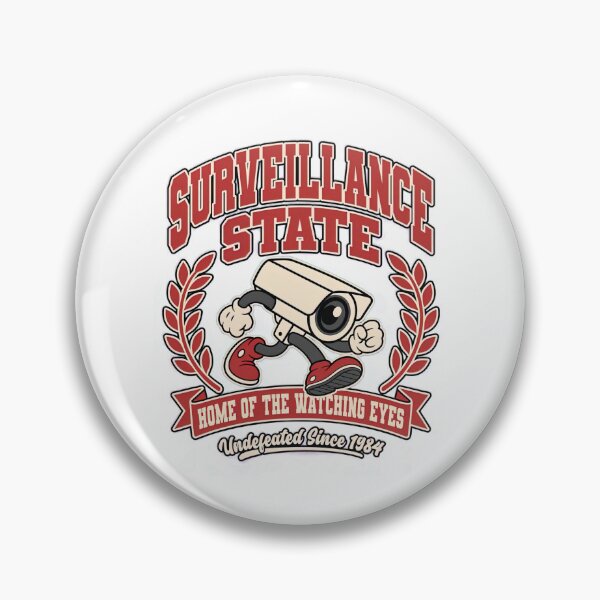Item preview, Surveillance State Undefeated Since 1984 Vintage CCTV Mascot Graphic designed and sold by LunaBeautiful.