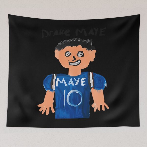 Item preview, Drake Maye Hand Drawn Painting  designed and sold by ShopPablo.
