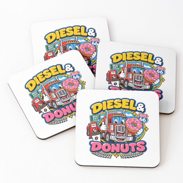 Item preview, Diesel and Donuts Funny Trucker designed and sold by RAS-77.