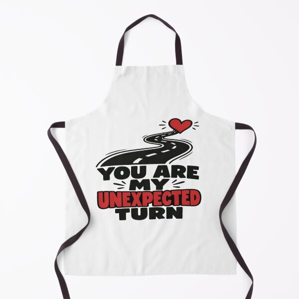 Item preview, You Are My Unexpected Turn – Romantic Love Quote Design designed and sold by Lovestickerco.