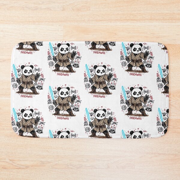 Item preview, Cute Space Panda Warrior Laser Sword Sci-Fi Cartoon Graphic designed and sold by LunaBeautiful.