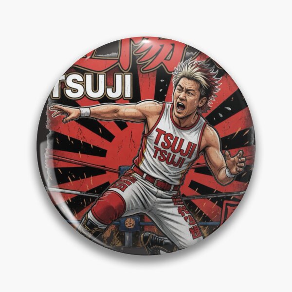 Aperçu de l'œuvre Yota Tsuji, Roi du Soleil Levant, NJPW, art du catch japonais créée et vendue par Irish Whip Media.