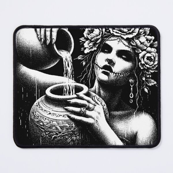 Item preview, Dark Art Aquarius Skull Girl Zodiac Woman designed and sold by MORSPECTIVE.