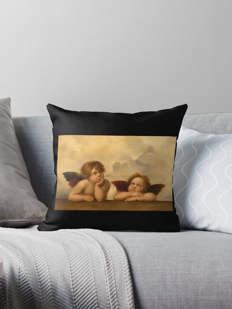 Thumbnail 1 of 4, Pillow, Angels By Raphael Renaissance designed and sold by Boiledbrain-SP.