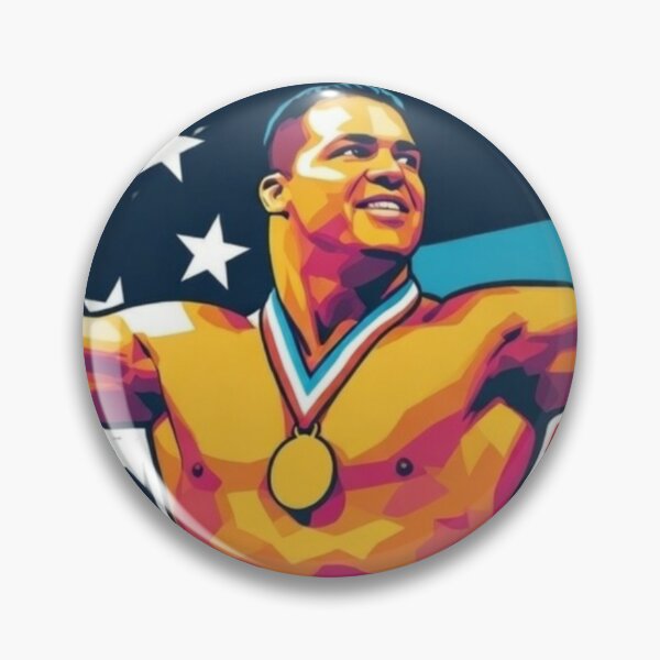 Item preview, Kurt Angle Olympic Hero Patriotic Geometric Pop Art WWE Poster designed and sold by Irish Whip Media.