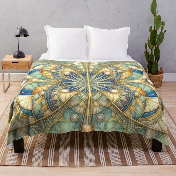 Item preview, Art Nouveau Ornate Gold Mosaic Mandala designed and sold by Frackxion.