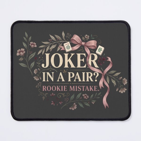Item preview, Joker in a Pair? Rookie Mistake – Mahjong Player Humor designed and sold by Andr0meda.