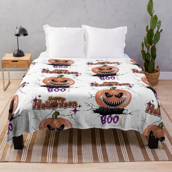 Item preview, Scary Halloween Pumpkin  Face with boo text designed and sold by IvonneDesigns.
