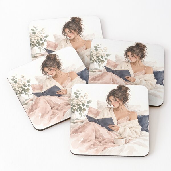 Item preview, Morning Reading in Bed - The Slow Morning Collection designed and sold by salt n sass designs.