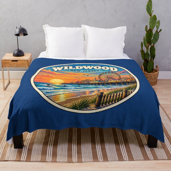 Item preview, Wildwood New Jersey Vintage Beach Boardwalk Travel Badge designed and sold by Swanny's Custom T-shirt and Gift Designs.