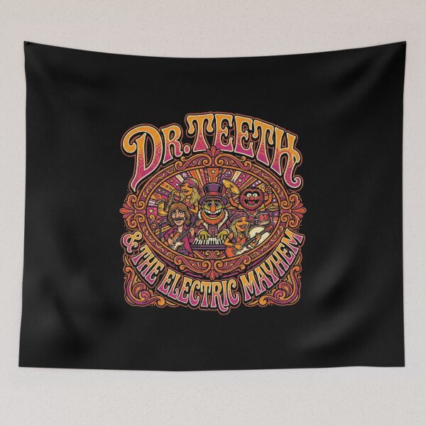 Item preview, Dr. Teeth & The Electric Mayhem - Retro 70s Psychedelic Rock Band Art    designed and sold by mulliere.