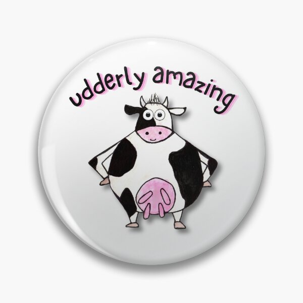 Item preview, udder forward cow with udderly amazing above picture designed and sold by weebeeproducts.