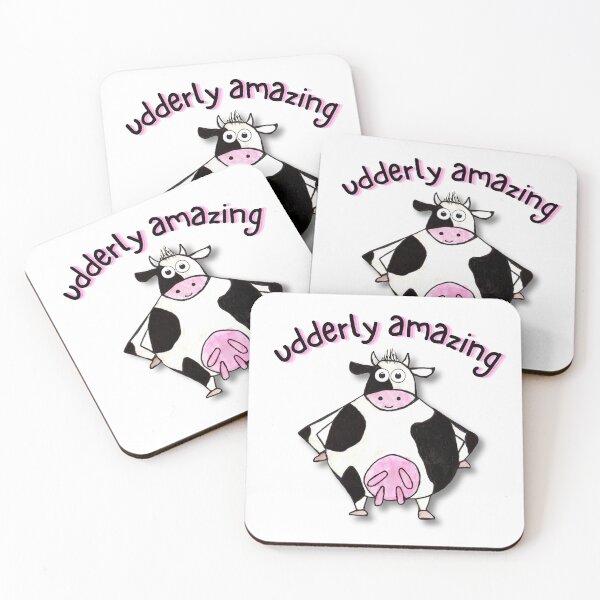 Item preview, udder forward cow with udderly amazing above picture designed and sold by weebeeproducts.
