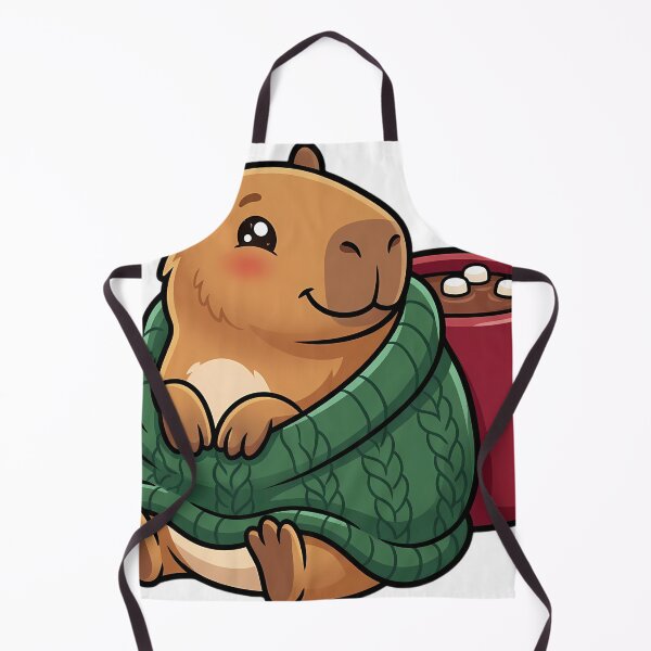 Item preview, Cute Capybara Wrapped in a Blanket with Hot Cocoa designed and sold by pumsquare.