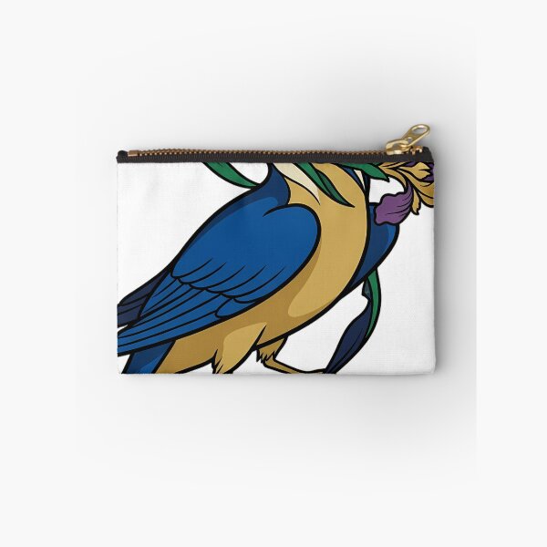 Item preview, Gothic Illuminated Bestiary - Kingfisher with Gilded Iris Flower - Dark Cloister Familiar designed and sold by IllumeInk.