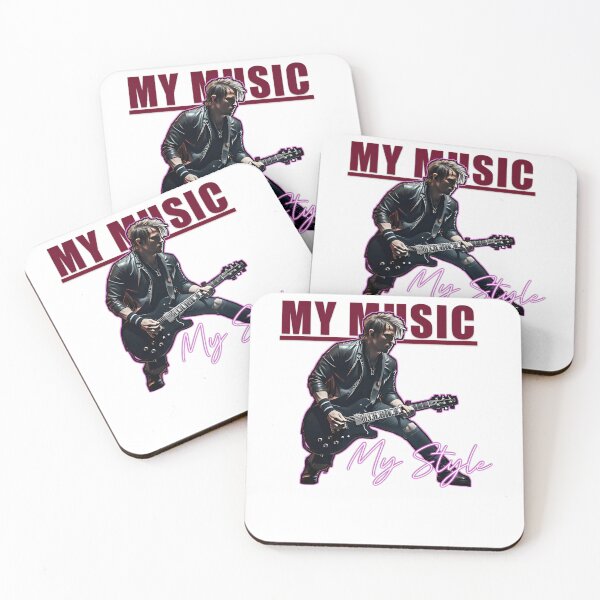 Item preview, Neon Outline Rock Guitarist Leather  designed and sold by AstroMark.
