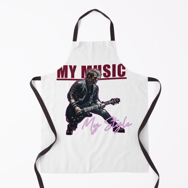 Item preview, Neon Outline Rock Guitarist Leather designed and sold by AstroMark.