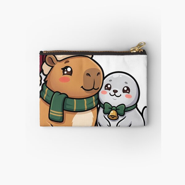 Item preview, Cute Capybara and Seal Pup Christmas Friends designed and sold by pumsquare.