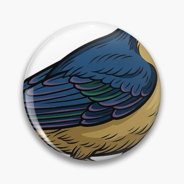 Item preview, Gothic Illuminated Bestiary - Nuthatch with Gilded Hazelnut - Dark Cloister Familiar designed and sold by IllumeInk.
