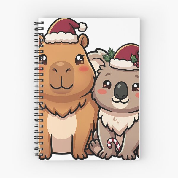 Item preview, Cute Capybara and Koala Christmas Friends designed and sold by pumsquare.