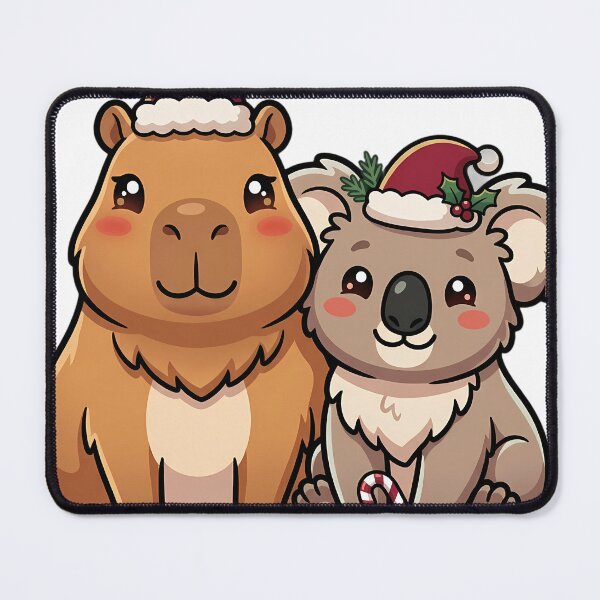 Item preview, Cute Capybara and Koala Christmas Friends designed and sold by pumsquare.
