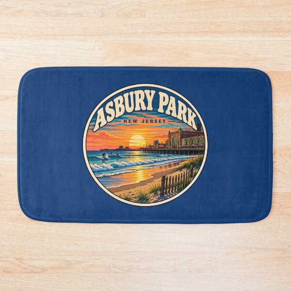 Item preview, Asbury Park New Jersey Vintage Beach Boardwalk Travel Badge designed and sold by Swanny's Custom T-shirt and Gift Designs.