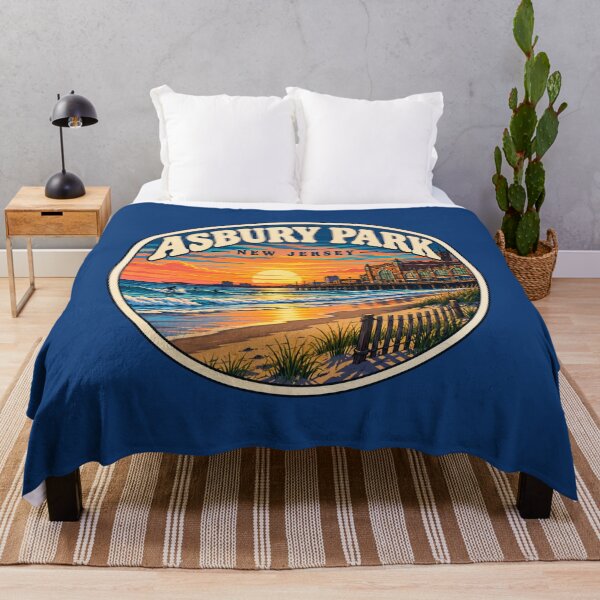 Item preview, Asbury Park New Jersey Vintage Beach Boardwalk Travel Badge designed and sold by Swanny's Custom T-shirt and Gift Designs.